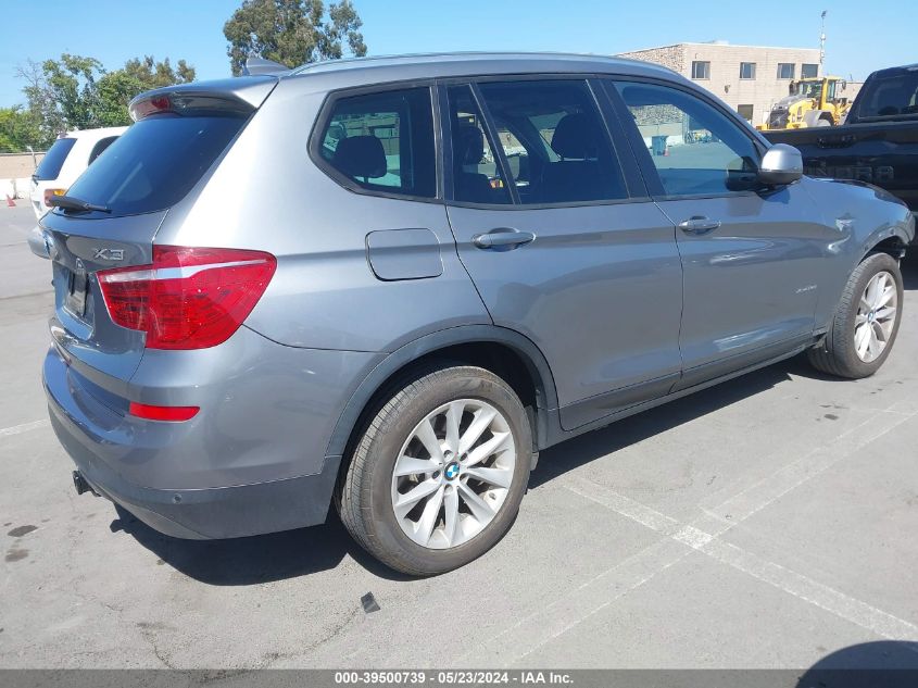 2017 BMW X3 xDrive28I VIN: 5UXWX9C56H0T01268 Lot: 39500739