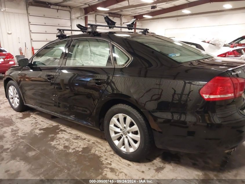 2014 Volkswagen Passat 2.5L S/2.5L Wolfsburg Edition VIN: 1VWAH7A38EC021437 Lot: 39500745