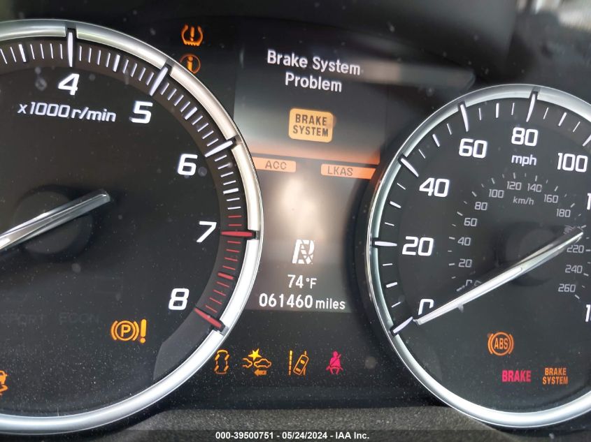 2018 Acura Tlx Advance Pkg VIN: 19UUB2F74JA000740 Lot: 39500751