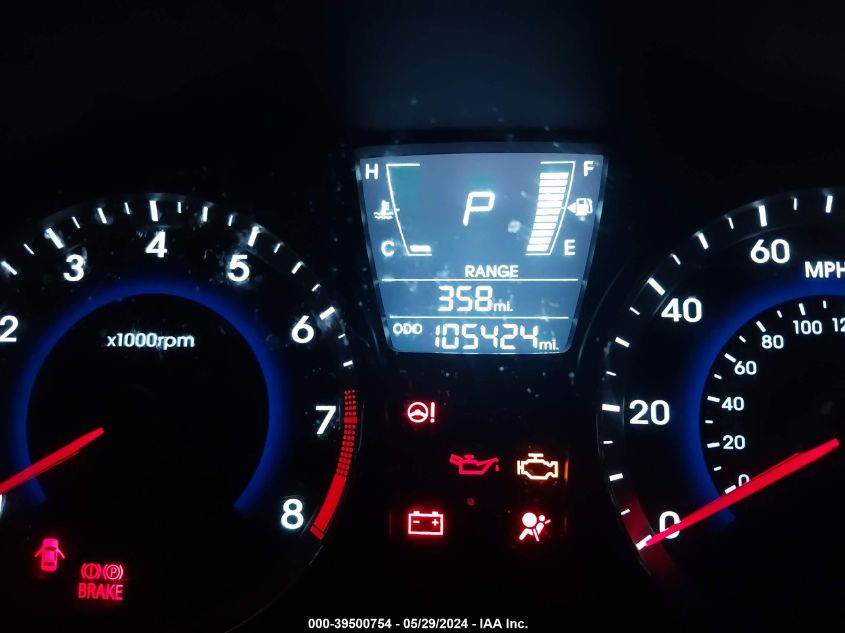 2014 Hyundai Accent Gls VIN: KMHCT4AE8EU609273 Lot: 39500754