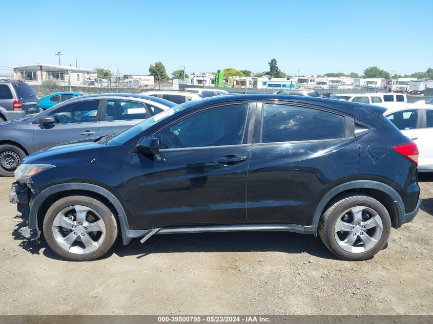 2018 Honda Hr-V Lx VIN: 3CZRU5G32JM706243 Lot: 39500795