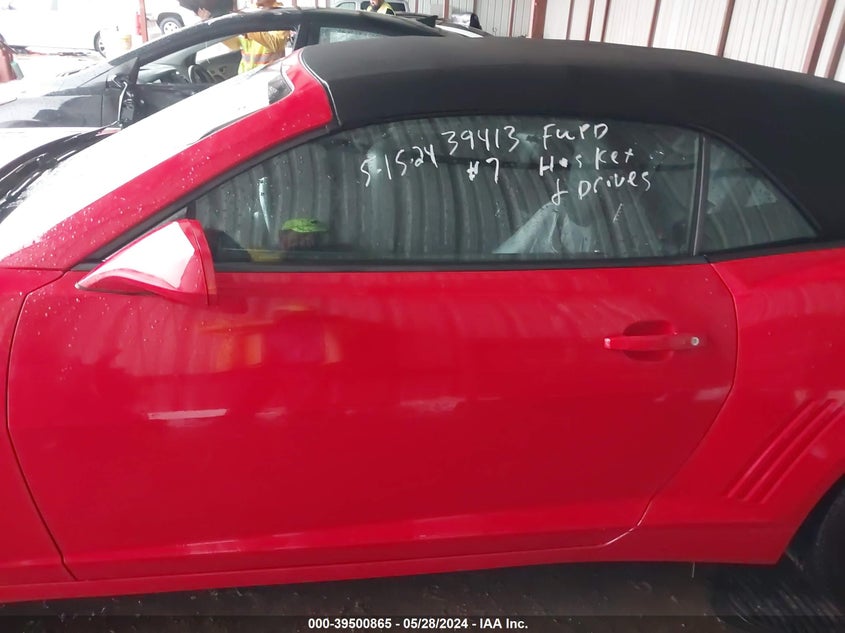 2015 Chevrolet Camaro 2Lt VIN: 2G1FF3D38F9228558 Lot: 39500865