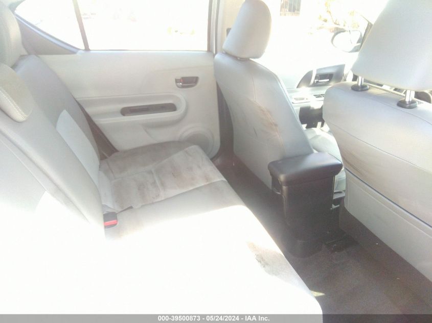 2012 Toyota Prius C VIN: JTDKDTB34C1029408 Lot: 39500873