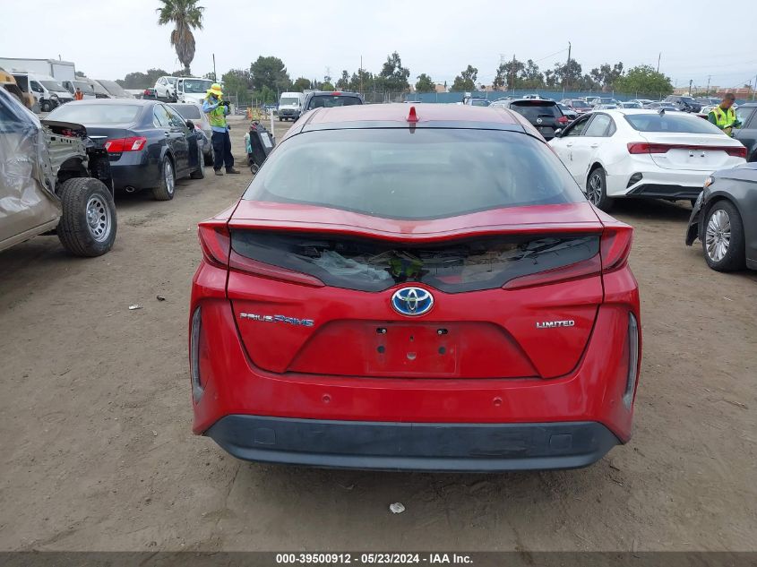 2021 Toyota Prius Prime Limited VIN: JTDKAMFP8M3168393 Lot: 39500912
