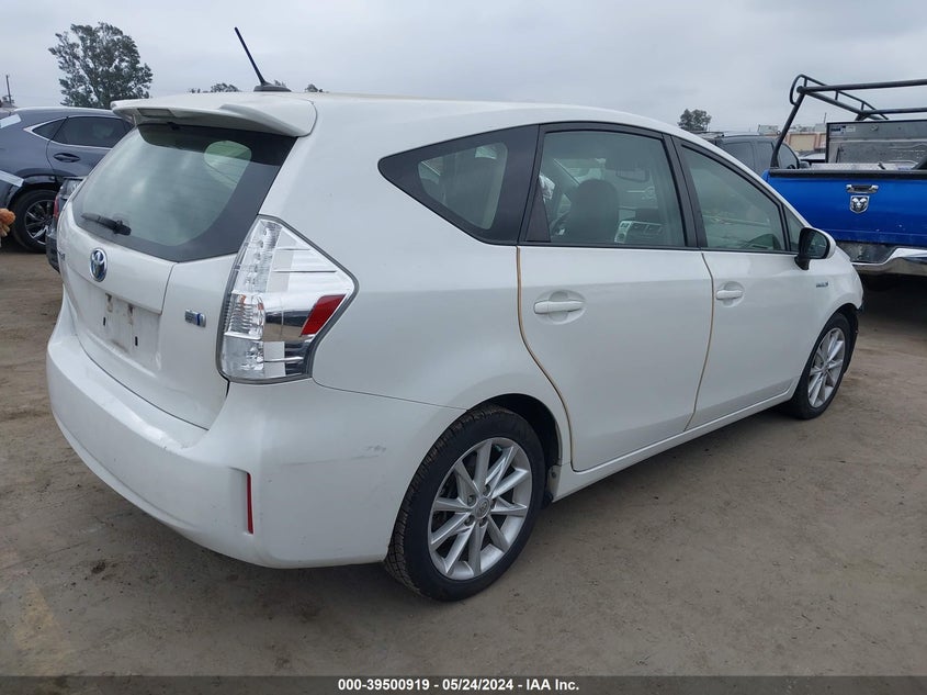 2013 Toyota Prius V Five VIN: JTDZN3EU3D3196316 Lot: 39500919
