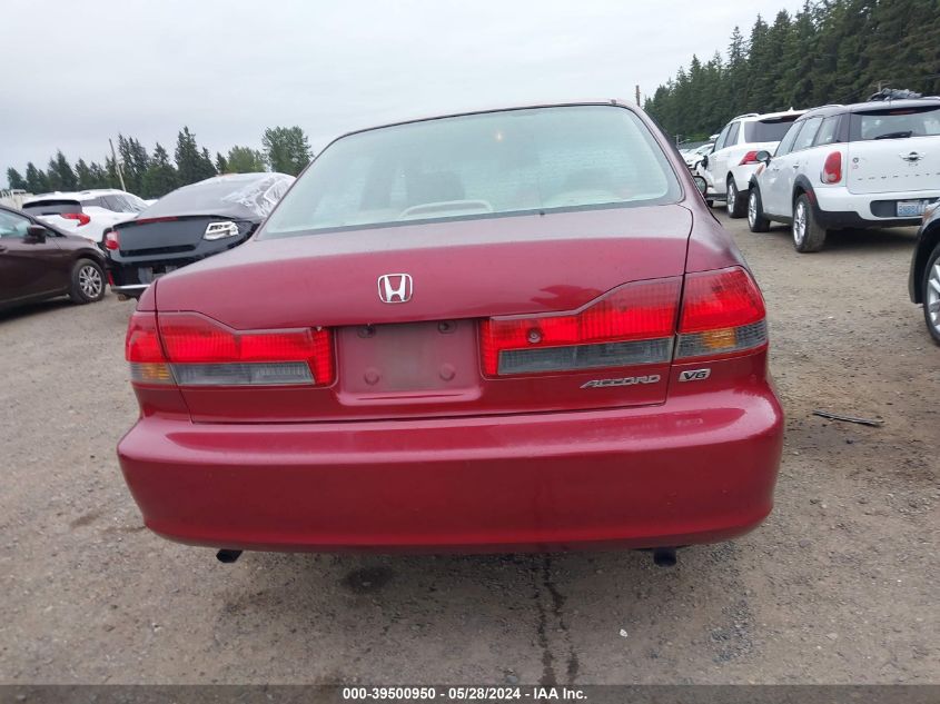 2001 Honda Accord 3.0 Ex VIN: 1HGCG16551A062203 Lot: 39500950