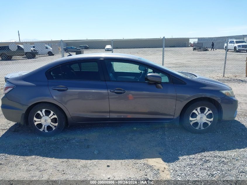 2014 Honda Civic Hybrid VIN: 19XFB4F36EE201042 Lot: 39500986