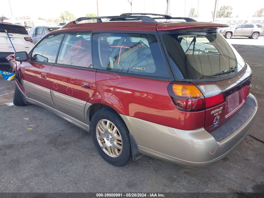 2002 Subaru Legacy Outback H6 3.0 Ll Bean VIN: 4S3BH806427640243 Lot: 39500991