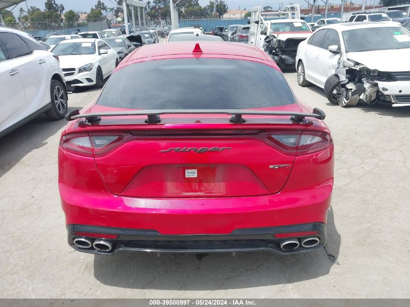 2018 Kia Stinger Gt2 VIN: KNAE55LC3J6032012 Lot: 39500997