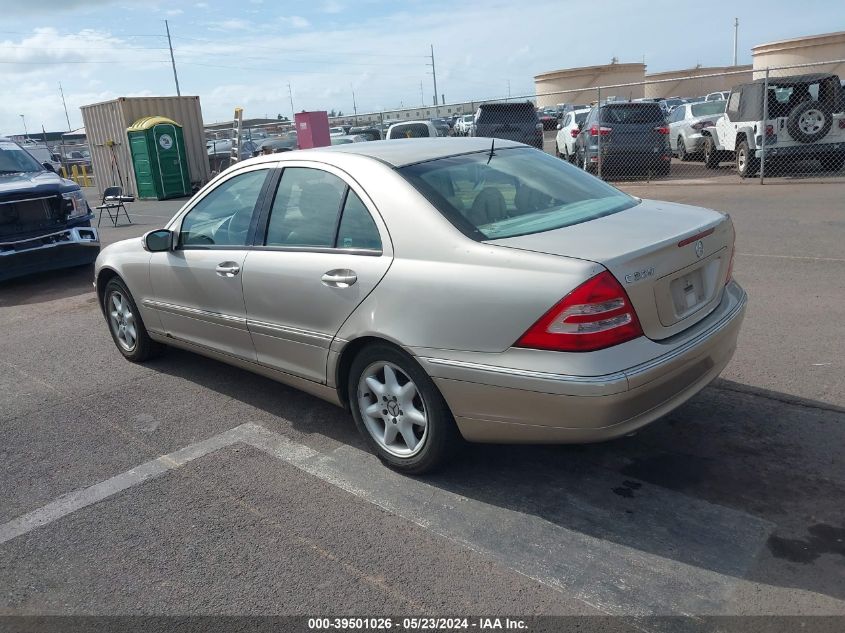 2002 Mercedes-Benz C 320 VIN: WDBRF64J42F277258 Lot: 39501026