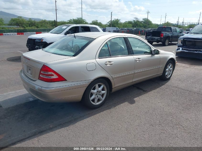 2002 Mercedes-Benz C 320 VIN: WDBRF64J42F277258 Lot: 39501026