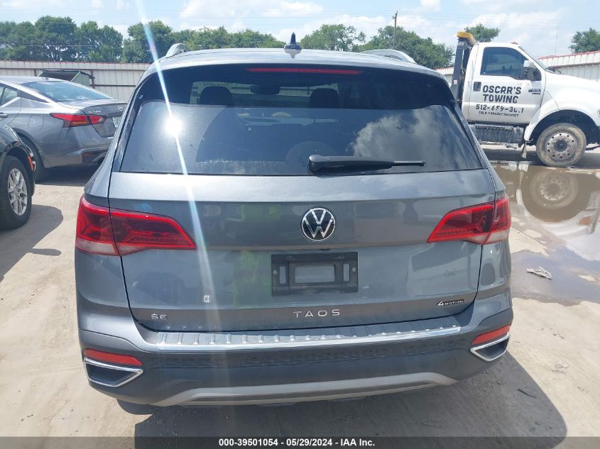 2022 Volkswagen Taos 1.5T Se VIN: 3VVPX7B21NM085566 Lot: 39501054