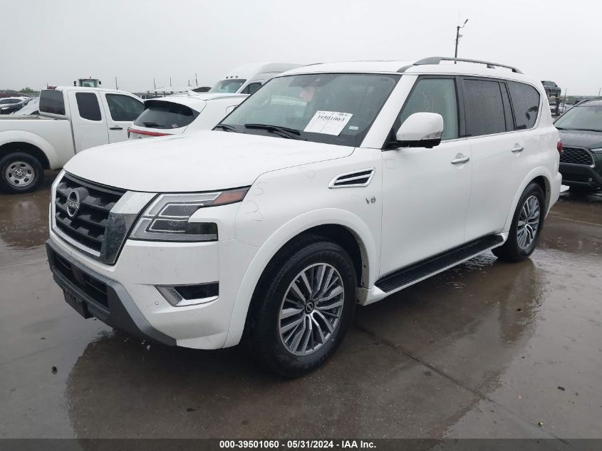 2022 Nissan Armada Sl VIN: JN8AY2BC3N9163054 Lot: 39501060