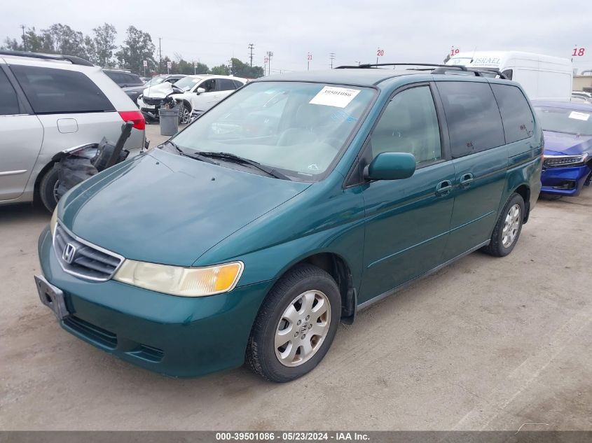 2002 Honda Odyssey Ex-L VIN: 2HKRL18742H527888 Lot: 39501086