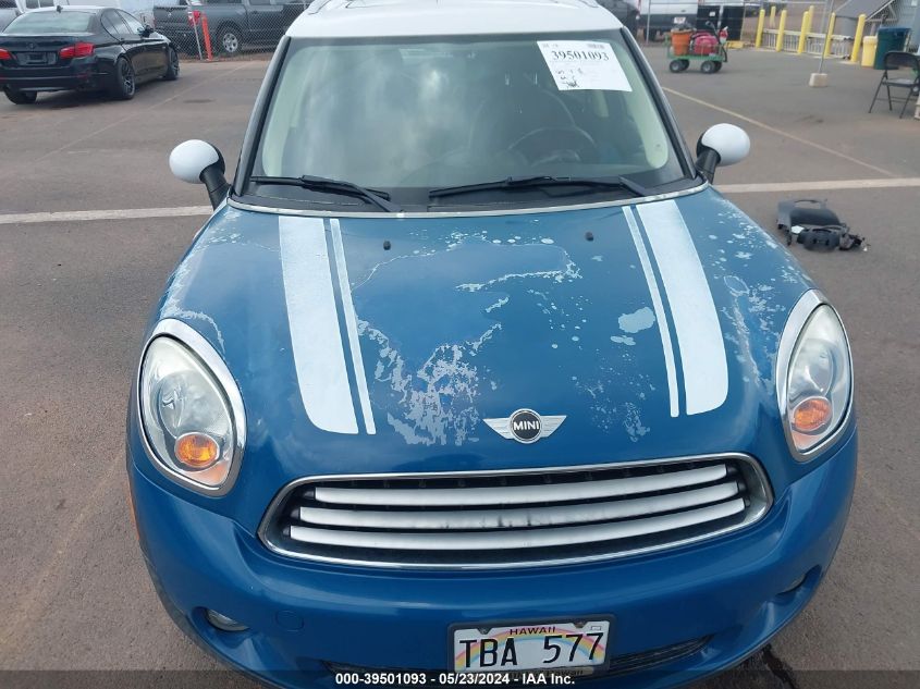 2012 Mini Cooper Countryman VIN: WMWZB3C59CWM02091 Lot: 39501093