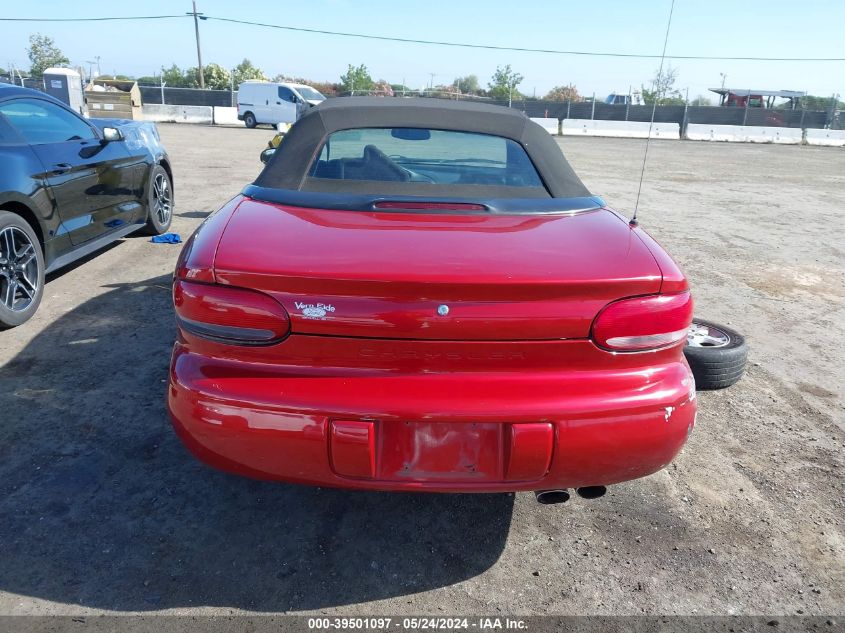 2000 Chrysler Sebring Jxi VIN: 3C3EL55H3YT255625 Lot: 39501097