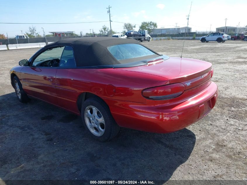 2000 Chrysler Sebring Jxi VIN: 3C3EL55H3YT255625 Lot: 39501097