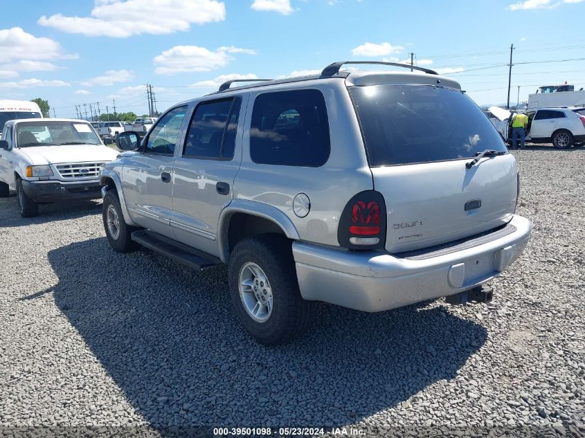 1998 Dodge Durango Slt VIN: 1B4HS28Z3WF205116 Lot: 39501098