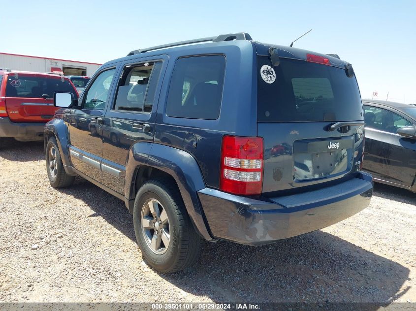 2008 Jeep Liberty Sport VIN: 1J8GP28K68W247469 Lot: 39501101