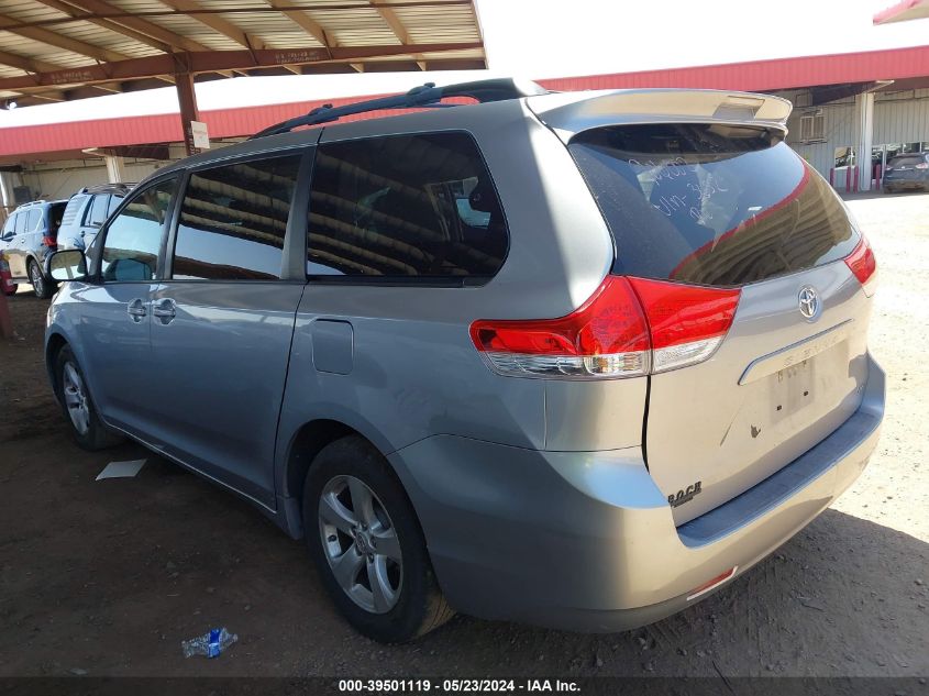 2011 Toyota Sienna Le V6 VIN: 5TDKK3DCXBS163652 Lot: 39501119