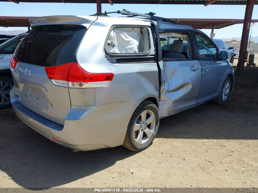 2011 Toyota Sienna Le V6 VIN: 5TDKK3DCXBS163652 Lot: 39501119