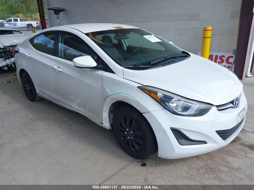 2016 Hyundai Elantra Se VIN: 5NPDH4AE1GH674148 Lot: 39501137