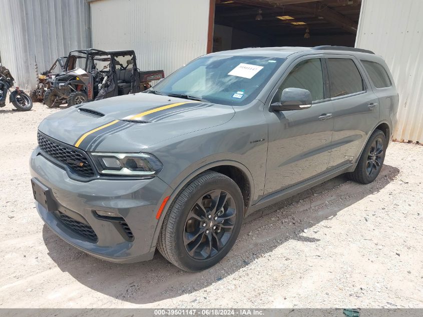 2022 Dodge Durango Orange Sport Rwd VIN: 1C4SDHCT7NC226544 Lot: 39501147