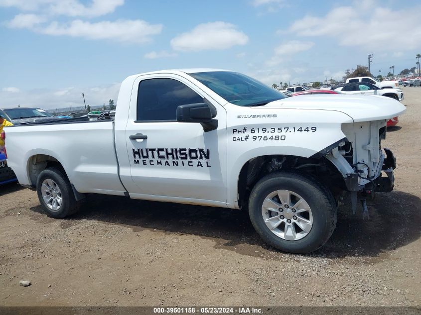 2021 Chevrolet Silverado 1500 2Wd Regular Cab Long Bed Wt VIN: 3GCNWAEF6MG282797 Lot: 39501158