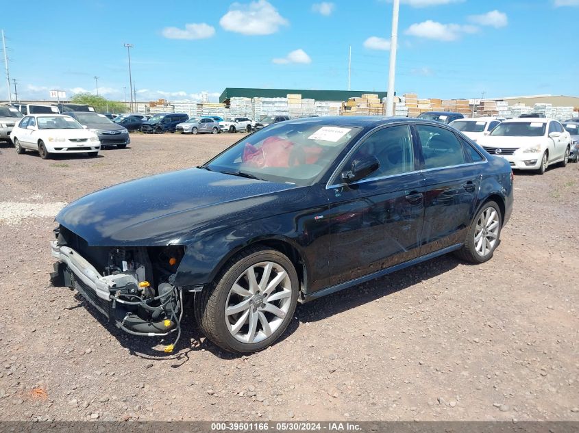 2014 Audi A4 2.0T Premium VIN: WAUAFAFL7EN000305 Lot: 39501166