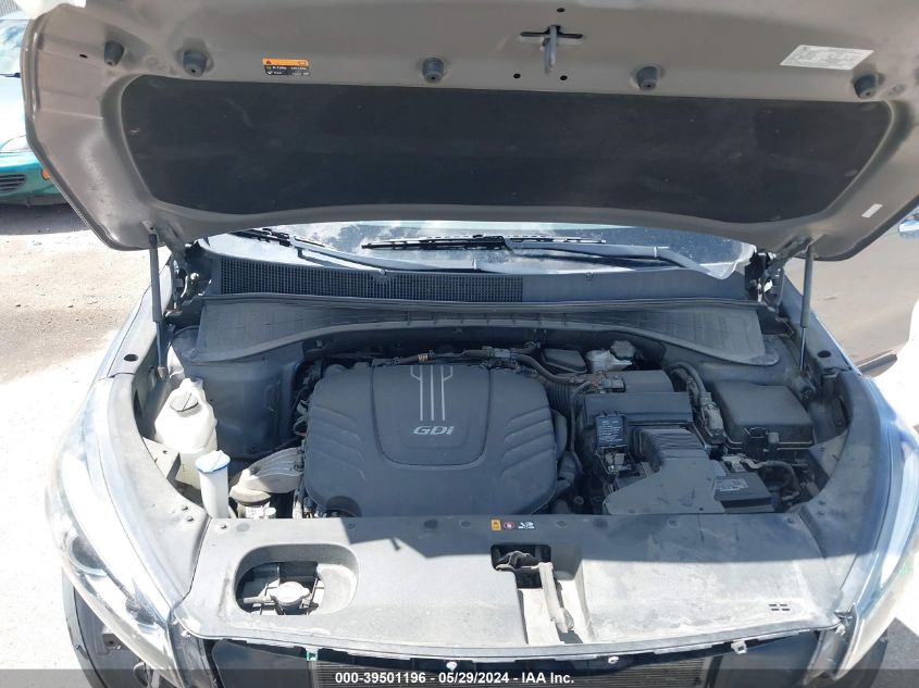 2016 Kia Sorento 3.3L Lx VIN: 5XYPGDA57GG060504 Lot: 39501196