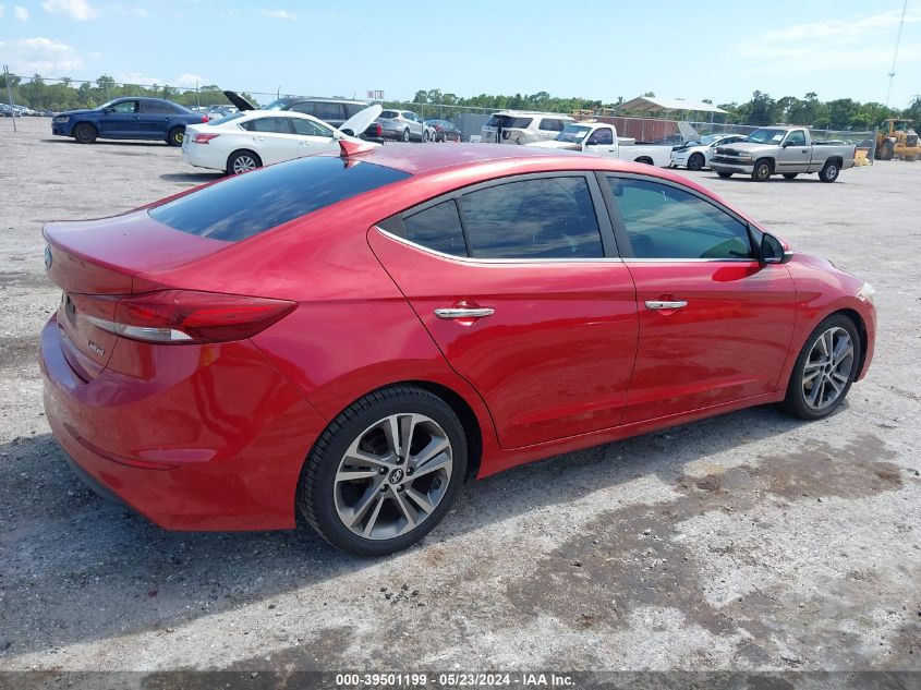 2017 Hyundai Elantra Limited VIN: 5NPD84LF5HH146698 Lot: 39501199