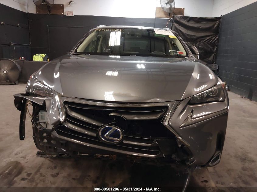 2017 Lexus Nx 300H 300H VIN: JTJBJRBZ1H2072750 Lot: 39501206