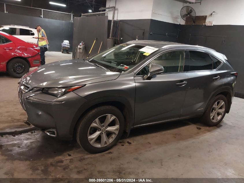 2017 Lexus Nx 300H 300H VIN: JTJBJRBZ1H2072750 Lot: 39501206