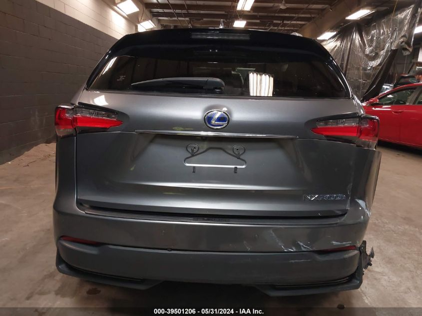 2017 Lexus Nx 300H 300H VIN: JTJBJRBZ1H2072750 Lot: 39501206