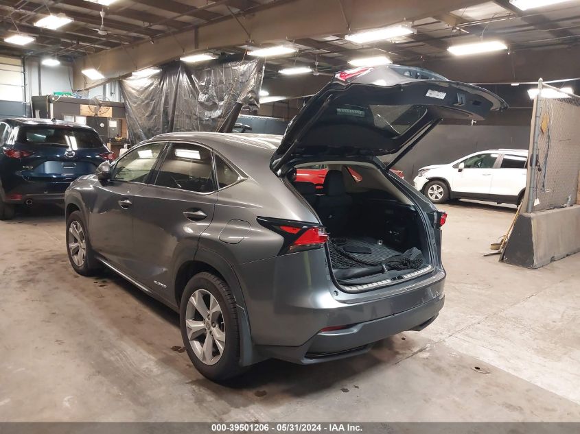 VIN JTJBJRBZ1H2072750 2017 LEXUS NX 300H