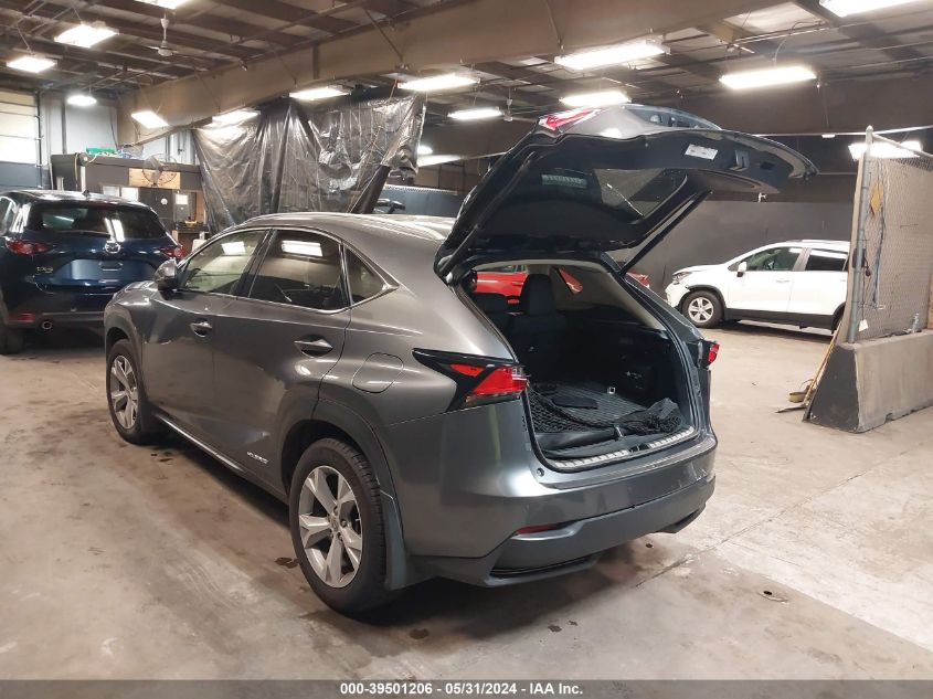 2017 Lexus Nx 300H 300H VIN: JTJBJRBZ1H2072750 Lot: 39501206