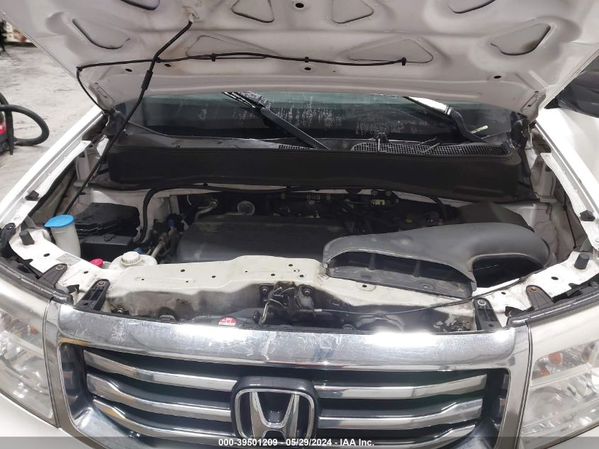 2012 Honda Pilot Lx VIN: 5FNYF3H24CB017625 Lot: 39501209