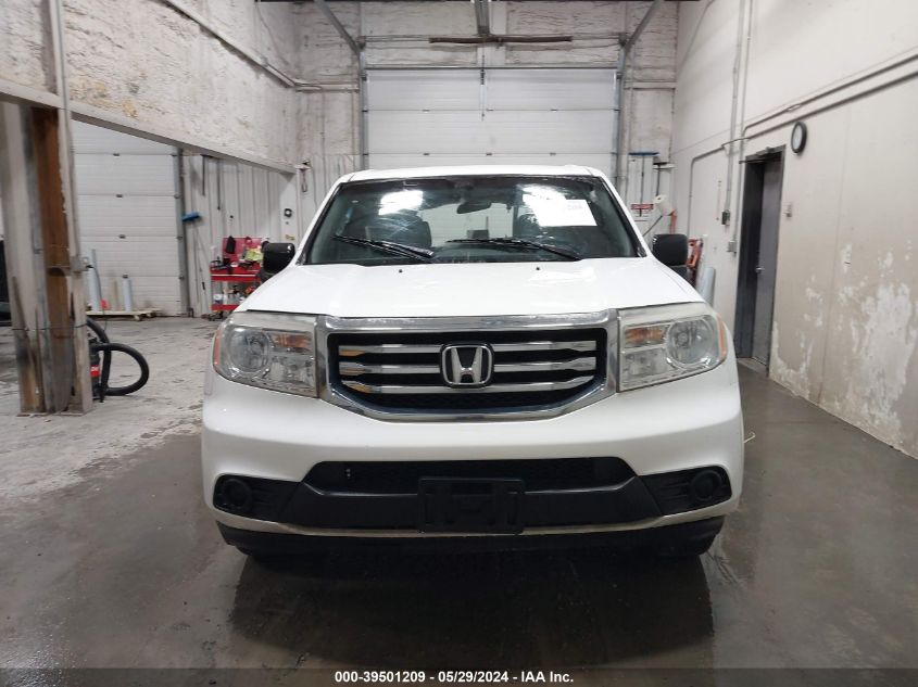 2012 Honda Pilot Lx VIN: 5FNYF3H24CB017625 Lot: 39501209