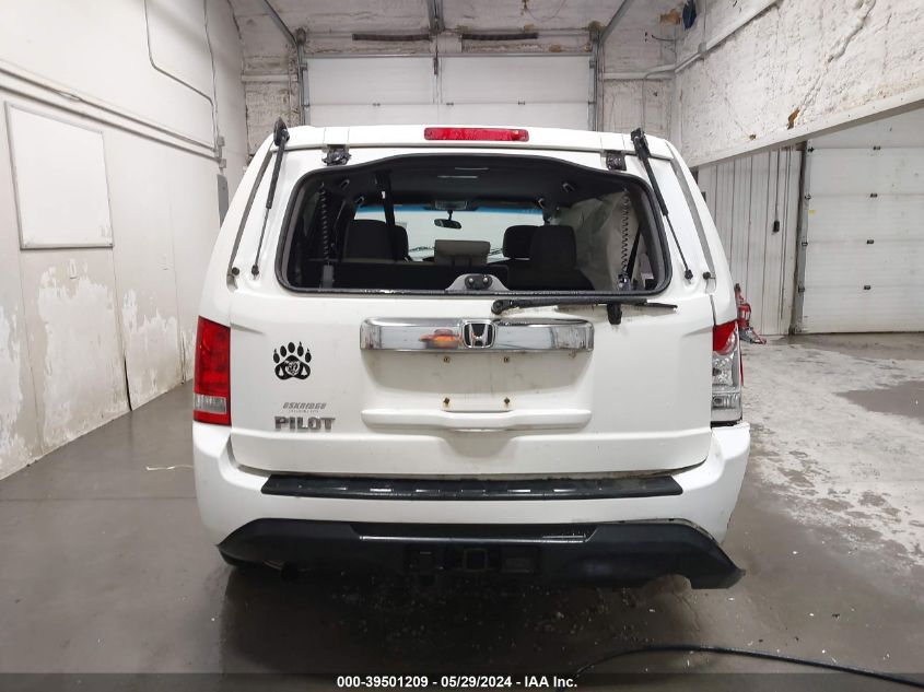 2012 Honda Pilot Lx VIN: 5FNYF3H24CB017625 Lot: 39501209