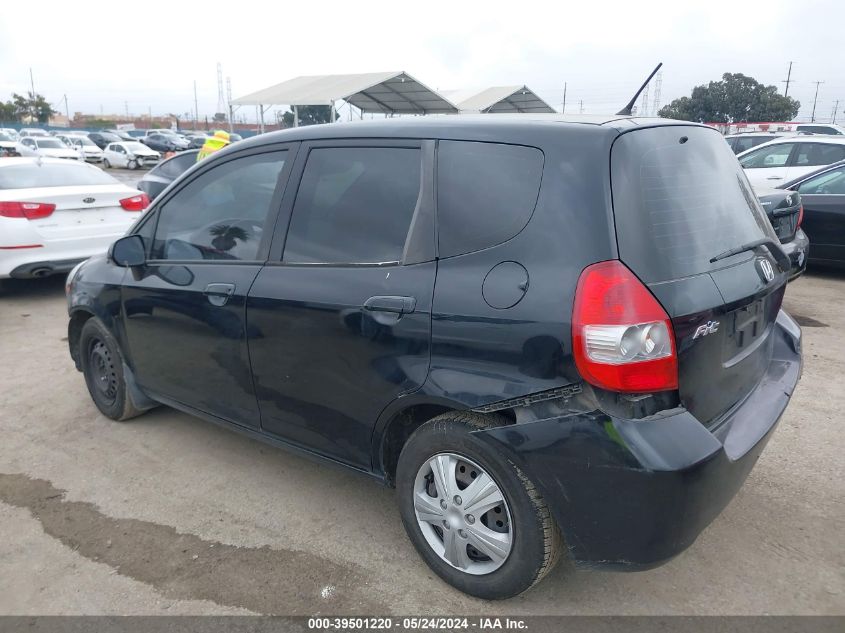 2008 Honda Fit VIN: JHMGD38498S052446 Lot: 39501220