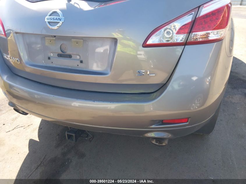 2011 Nissan Murano Sl VIN: JN8AZ1MUXBW058974 Lot: 39501224