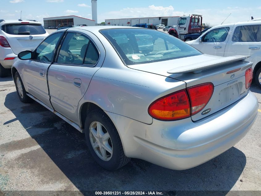 2002 Oldsmobile Alero Gl VIN: 1G3NL52E02C103827 Lot: 39501231