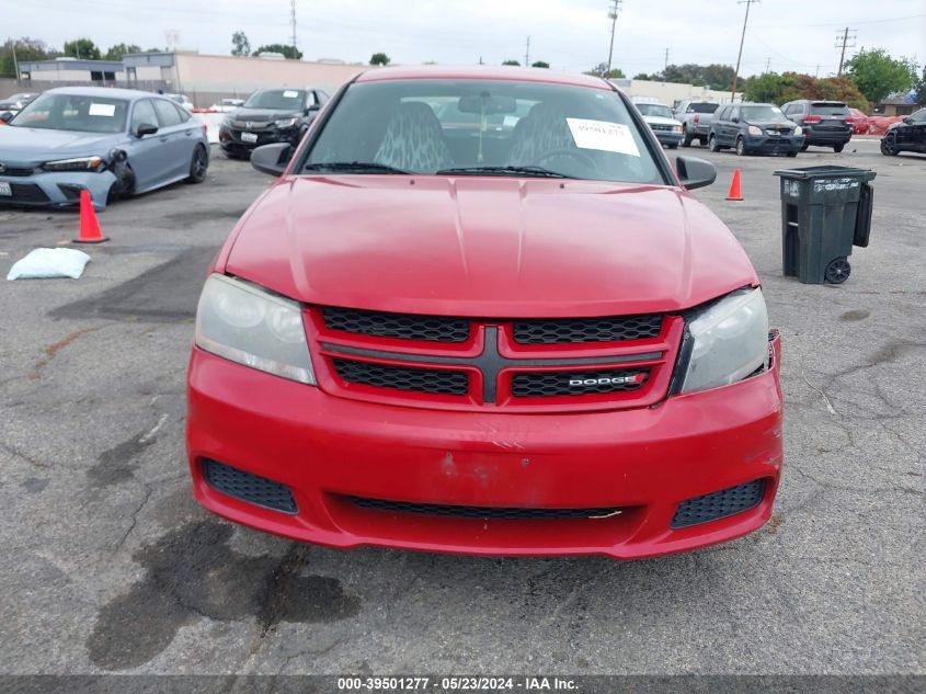 2014 Dodge Avenger Se VIN: 1C3CDZAB1EN148937 Lot: 39501277