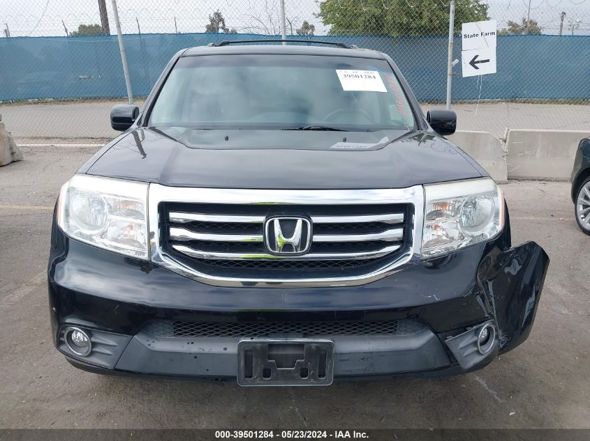 2012 Honda Pilot Touring VIN: 5FNYF4H94CB050451 Lot: 39501284