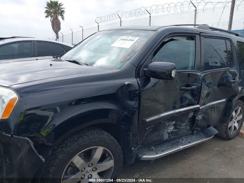 2012 Honda Pilot Touring VIN: 5FNYF4H94CB050451 Lot: 39501284