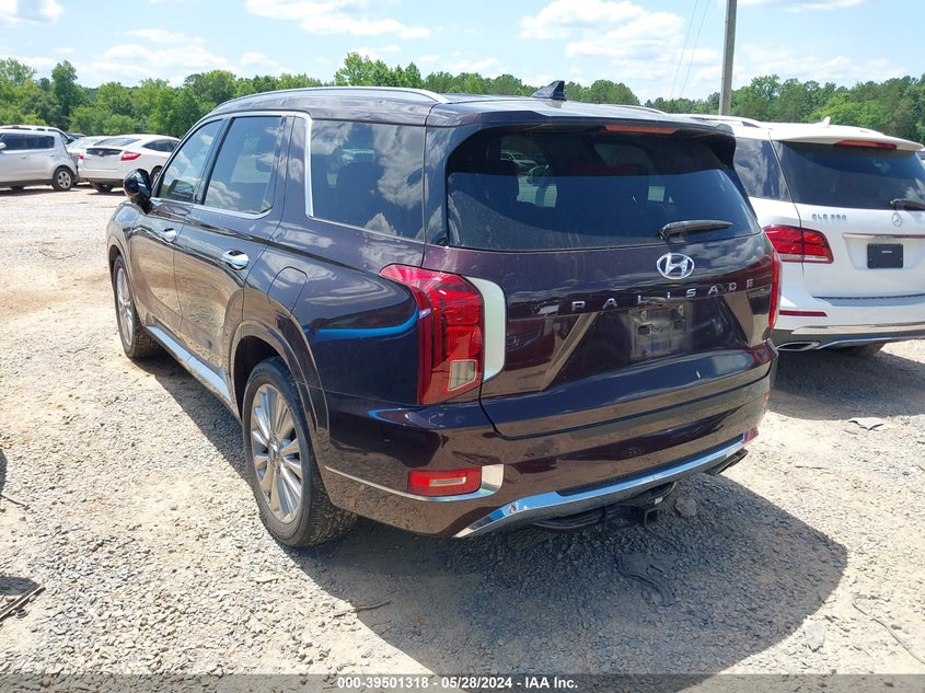 2020 Hyundai Palisade Limited VIN: KM8R54HE1LU141460 Lot: 39501318