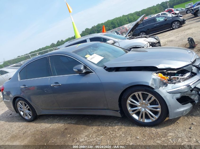 2014 Hyundai Genesis 3.8 VIN: KMHGC4DD3EU262181 Lot: 39501330