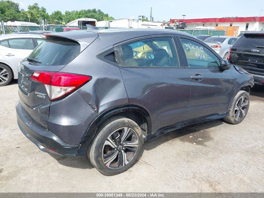 2020 Honda Hr-V Awd Sport VIN: 3CZRU6H11LM723119 Lot: 39501349