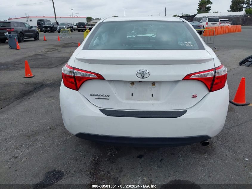 2016 Toyota Corolla S W/Special Edition Pkg VIN: 2T1BURHE5GC484619 Lot: 39501351