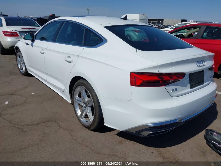 2022 Audi A5 Sportback Premium 45 Tfsi S Line Quattro S Tronic VIN: WAUDACF51NA006973 Lot: 39501371